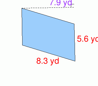 Math Practice Problems - Parallelogram Area